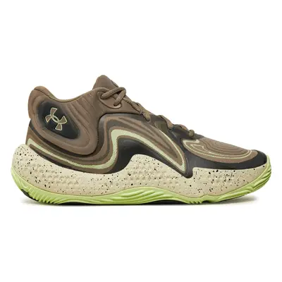 Basketbalové boty Under Armour Ua Spawn 6 Mid Camo 3028338-200 Šedá