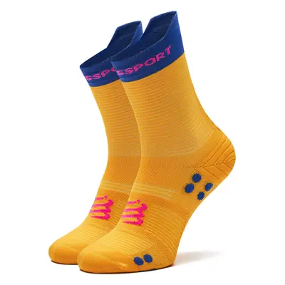 Klasické ponožky Unisex Compressport Pro Racing V4.0 Run High XU00046B Žlutá