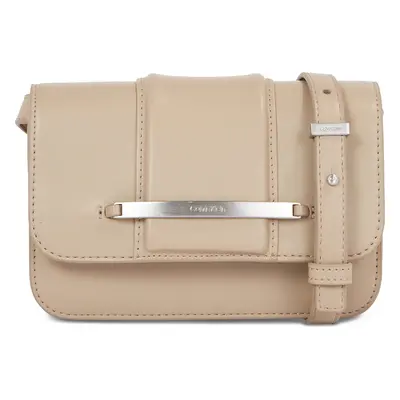 Kabelka Calvin Klein Bar Hardware Crossbody K60K611078 Béžová