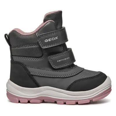 Sněhule Geox B Flanfil Girl B Abx B463WD 050FU C9A8F M Šedá