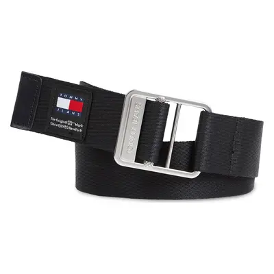 Pánský pásek Tommy Jeans Tjm Webbing 3.5 AM0AM12341 Černá