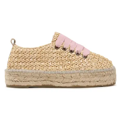 Espadrilky Manebi Lace-Up Espadrilles V 2.7 E0 Béžová