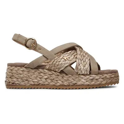 Espadrilky Wrangler Kim Raffia WL31555A Hnědá