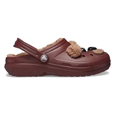 Nazouváky Crocs Classic Lined Iam Brown Bear Clog K 210399 Hnědá