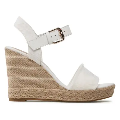 Espadrilky Tommy Hilfiger Ecru Denim Wedge Sandal FW0FW07191 Écru