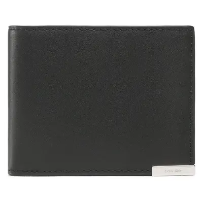 Velká pánská peněženka Calvin Klein Modern Plaque Bifold 6cc W/Bill K50K509975 Černá