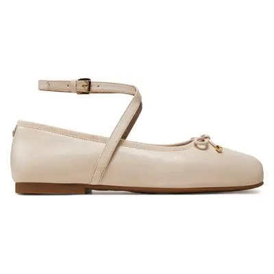 Baleríny Michael Kors Collette Leather Ballet Flat 40T4CTFP1L Béžová