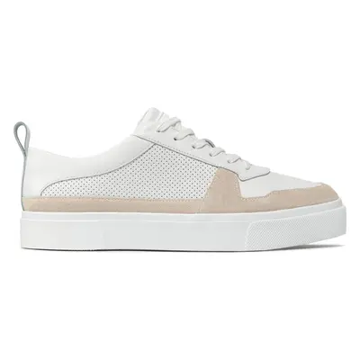 Sneakersy Calvin Klein Low Top Lace Up Lth HM0HM00495 Bílá