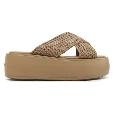 Nazouváky Calvin Klein Bubble Slide-Woven HW0HW01468 Hnědá