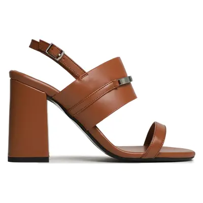 Sandály Calvin Klein Block Hl Sandal HW0HW01612 Hnědá