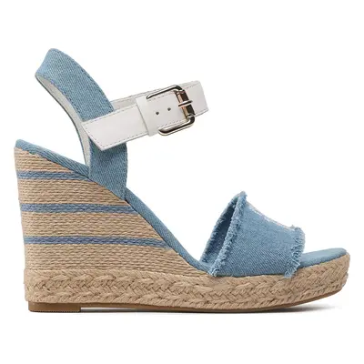 Espadrilky Tommy Hilfiger Wedge Sandal FW0FW07079 Modrá