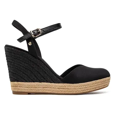 Espadrilky Tommy Hilfiger Basic Closed Toe High Wedge FW0FW04786 Černá