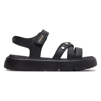 Sandály Geox J Sandal Kodette Gir J45DBI 0003W C9999 D Černá