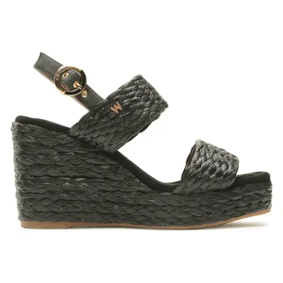 Espadrilky Wrangler Cohibara Raffia WL31553A Černá