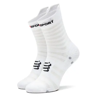 Klasické ponožky Unisex Compressport Pro Racing Socks V4.0 Ultralight Run High XU00050B Bílá