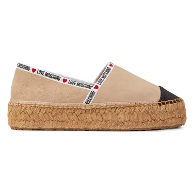 Espadrilky LOVE MOSCHINO JA10553G0IIG0131 Béžová