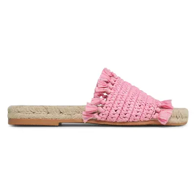 Espadrilky Manebi Fringed Knots Raffia Jute Sandals V 2.9 Y0 Růžová