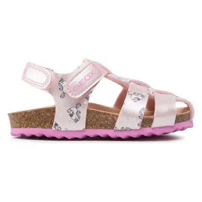 Sandály Geox B Sandal Chalki Girl A B252RA 000NF C0808 S Růžová