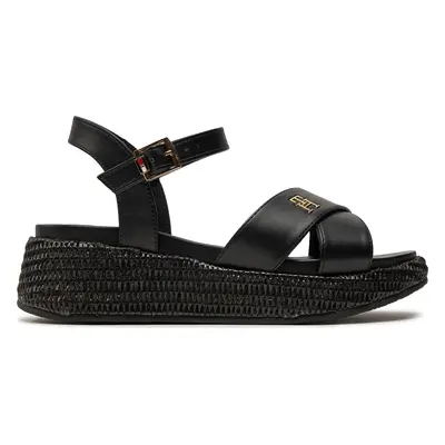 Espadrilky Tommy Hilfiger Platform Sandal T3A2-33264-0326 S Černá