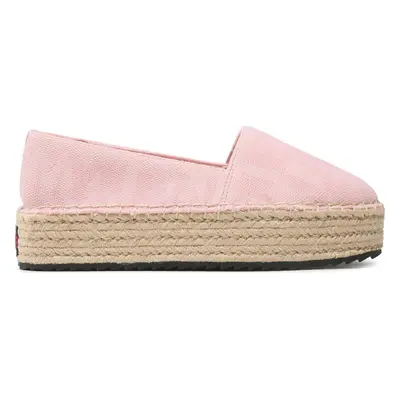 Espadrilky Tommy Jeans Logomania Espadrille EN0EN02079 Růžová