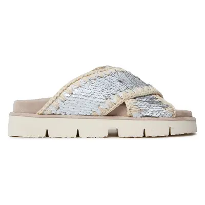 Nazouváky Mou Criss Cross Bio Bio Sandal Plain SW461000G Bílá