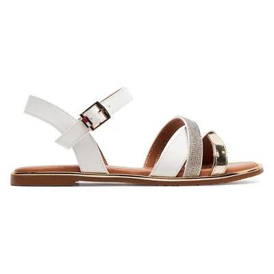 Sandály Tommy Hilfiger Flat Sandal T3A2-33252-0326 S Bílá