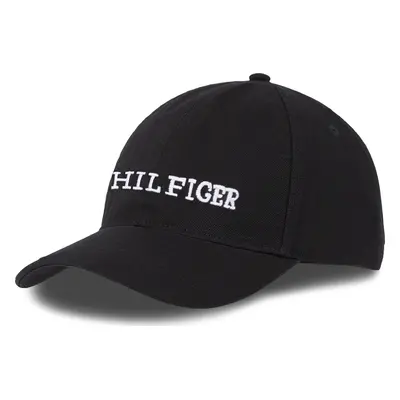 Kšiltovka Tommy Hilfiger Th Monotype Soft 6 Panel Cap AM0AM12154 Černá