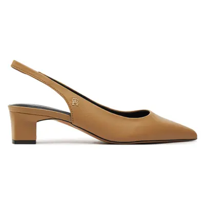 Sandály Tommy Hilfiger Th Mid Heel Slingback FW0FW08292 Khaki