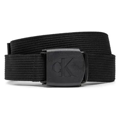 Pánský pásek Calvin Klein Jeans Logo Plaque Webbing Belt K50K510160 Černá