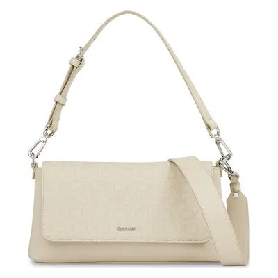 Kabelka Calvin Klein Ck Must Shoulder Bag_Epi Mono K60K611762 Écru