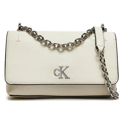 Kabelka Calvin Klein Jeans Minimal Monogram Ew Flap21 K60K612233 Bílá