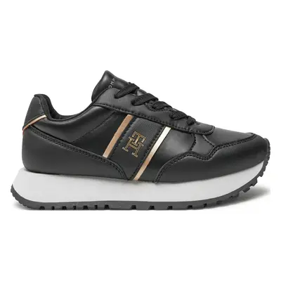 Sneakersy Tommy Hilfiger Low Cut Lace-Up Sneaker T3A9-33548-1695 M Černá