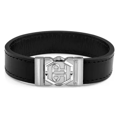 Náramek PHILIPP PLEIN Hexagon Tactical Buckle PJVEA01BL Černá