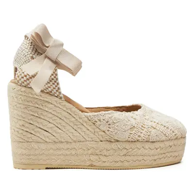 Espadrilky Manebi Yucatan Wedge Espadrilles G 0.3 WV Béžová