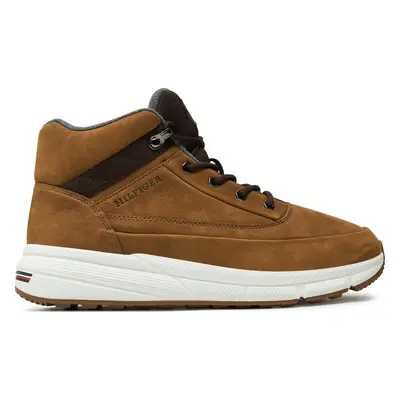 Sneakersy Tommy Hilfiger Hilfiger Warm Nubuck Hybrid B FM0FM05189 Hnědá