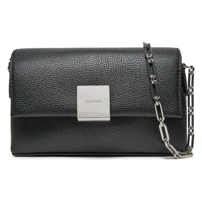 Kabelka Calvin Klein Ck Plaque Sm Crossbody W/Chain K60K612785 Černá