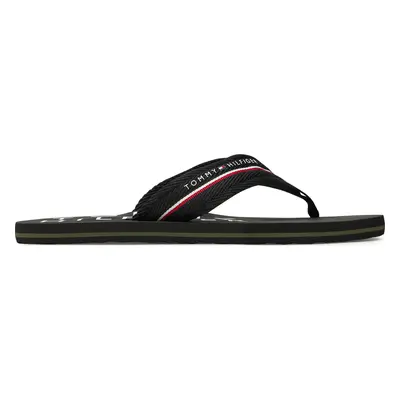 Žabky Tommy Hilfiger Web Beach Sandal FM0FM05340 Černá