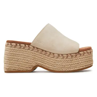 Espadrilky Toms Laila Mule 10020747 Écru