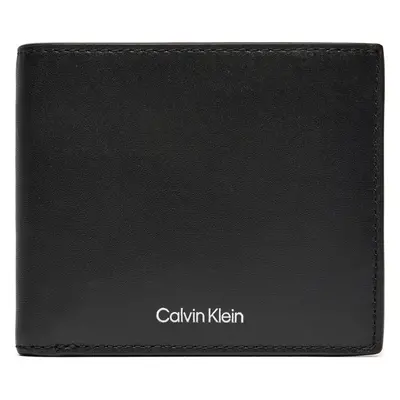 Velká pánská peněženka Calvin Klein Ck Sleek Bifold 5cc W/Coin K50K512691 Černá