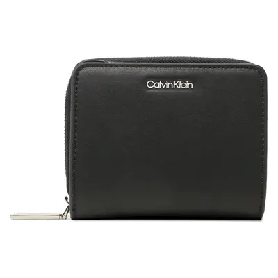 Malá dámská peněženka Calvin Klein Ck Must Z/A Walle W/Flap Md K60K610300 Černá