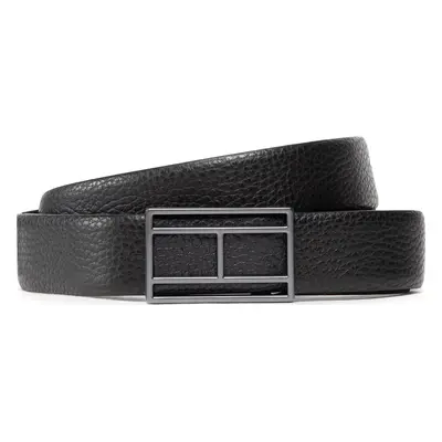 Pánský pásek Tommy Hilfiger Flag Logo Buckle 3.5 AM0AM10332 Černá