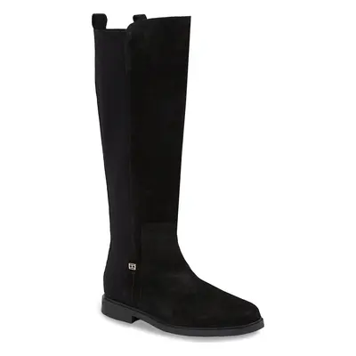 Kozačky ve vojenském stylu Tommy Hilfiger Tommy Essentials Longboot FW0FW07476 Černá