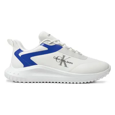 Sneakersy Calvin Klein Jeans Eva Runner Low Lace Ml Mix YM0YM00968 Bílá