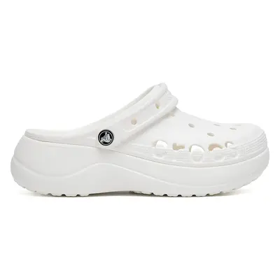 Nazouváky Crocs BAYA PLATFORM CLOG 208186-100 Bílá