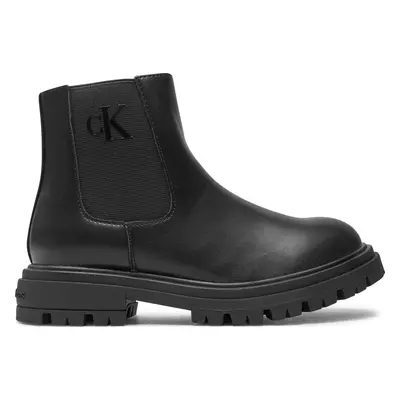 Polokozačky Calvin Klein Jeans Chelsea Boot V3X5-81097-1355 S Černá