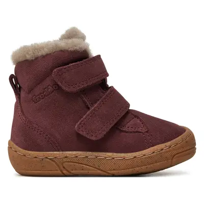 Kozačky Froddo Minni Suede G2110141-1 M Červená