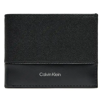 Velká pánská peněženka Calvin Klein Ck Must Bifold 5cc W/Coin K50K512678 Černá