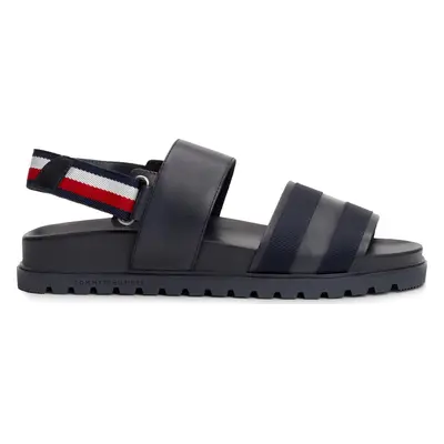 Sandály Tommy Hilfiger Elevated Hilfiger Strappy Sandal FM0FM05008 Tmavomodrá