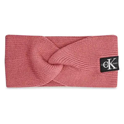 Textilní čelenka Calvin Klein Mono Logo Patch K60K612660 Růžová