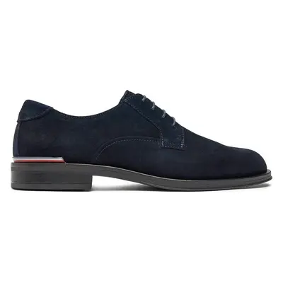 Polobotky Tommy Hilfiger Core Rwb Hilfiger Suede Shoe FM0FM04868 Tmavomodrá